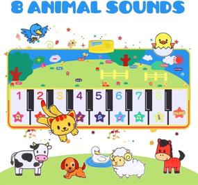 img 3 attached to RenFox Educational Toddlers Keyboard 53 Keys 2X23 6-Inch