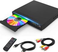 📀 dvd player for hd 1080p upscaling on tv, hdmi, av, and coaxial output included logo