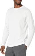 👕 amazon essentials men's performance long sleeve t-shirt: high-quality clothing and shirts logo