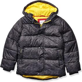 img 4 attached to 🧥 Stay Cozy and Stylish with Amazon Essentials Heavy Weight Hooded Puffer Boys' Clothing and Jackets & Coats