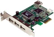 startech.com карта usb с низким профилем и высокой скоростью - 4 порта 🔌 pci express pcie usb 2.0 - карта pci-e usb 2.0 (pexusb4dp) логотип