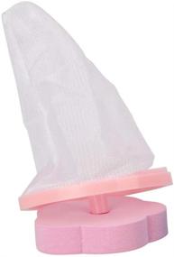 img 3 attached to AKOAK Mesh Filter Plum Shaped Bag: Effective Hair Removal Cleaning Device for Washing Machines - Pink