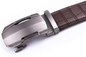 img 2 attached to Genuine Leather Automatic Customized Brown2077 Men's Accessories for Belts