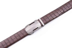 img 1 attached to Genuine Leather Automatic Customized Brown2077 Men's Accessories for Belts