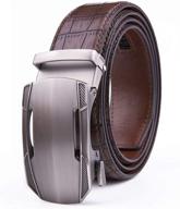 genuine leather automatic customized brown2077 men's accessories for belts logo