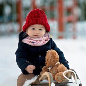 img 1 attached to 🧣 Украсьте вашего ребенка нашим двухштучным легким бесконечным шарфом - идеально подходит для осени и зимы!