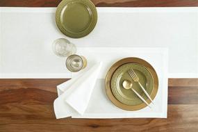 img 3 attached to Cotton Linen Runner: Enhance Your Decor with Solino Home's Elegant and Durable Design