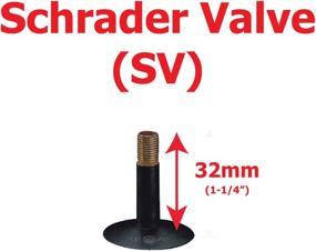 img 1 attached to 🚴 TAC 9 Bicycle Tubes: 27 x 1-1/4" Regular Schrader Valve - Efficient Cycling Solution