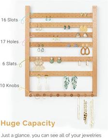 img 2 attached to 🐝 Mymazn Beech Earring Wall Holder: Organize Your Jewelry in Style!