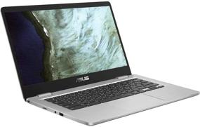 img 4 attached to 💻 Ноутбук Asus C423NA Chromebook с диагональю 14 дюймов HD с процессором Intel Dual Core Celeron N3350, 4 ГБ DDR4 ОЗУ, 64 ГБ SSD, веб-камера, WiFi, Bluetooth, Type-C, операционная система Google Chrome - серебристый (восстановленный)