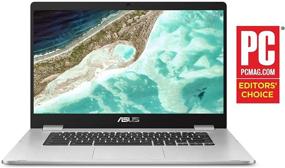 img 1 attached to 💻 Ноутбук Asus C423NA Chromebook с диагональю 14 дюймов HD с процессором Intel Dual Core Celeron N3350, 4 ГБ DDR4 ОЗУ, 64 ГБ SSD, веб-камера, WiFi, Bluetooth, Type-C, операционная система Google Chrome - серебристый (восстановленный)