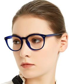 img 1 attached to 👓 MARE AZZURO Women's Round Reader Reading Glasses 0.1-6 Strength Options