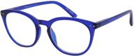 👓 mare azzuro women's round reader reading glasses 0.1-6 strength options logo