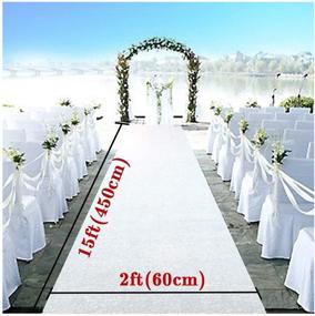 img 2 attached to 💫 Enhance Your Wedding Decor with Partisout Sequin Aisle Runner - 2FTx15FT Glitter Carpet Runner