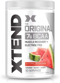 img 4 attached to 🍉 XTEND Original BCAA Powder - Watermelon Explosion Flavor | Sugar-Free Post-Workout Drink with Amino Acids | 7g BCAAs for Men & Women | 30 Servings