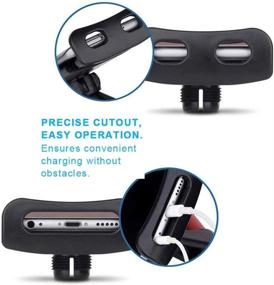 img 2 attached to 📱 Car Tablet Holder: Adjustable Headrest Mount with 360° Rotation for Universal Tablet Mounting