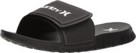 👞 stylish and classic: hurley fusion slide sandal in black - men's shoes логотип