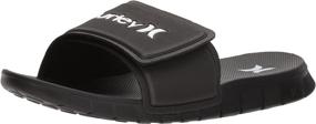 img 4 attached to 👞 Stylish and Classic: Hurley Fusion Slide Sandal in Black - Men's Shoes