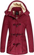 🧥 stay warm and stylish with wantdo women's winter thicken jacket - cotton coat with removable hood логотип