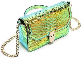 img 3 attached to Holographic Snakeskin Crossbody Shoulder Hologram