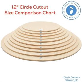 img 1 attached to 🪵 Wood Circles 12 inch: Birch Plywood Discs, 1/4 Inch Thick, Pack of 1 Unfinished Wood Circles for Crafts and Wood Rounds by Woodpeckers