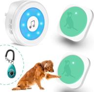 yistech wireless doggie door bell for potty training - waterproof touch button/bells for dogs to signal outdoor needs логотип