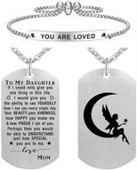 🎁 cherished moments: necklace for daughter from mom and dad, perfect jewelry gifts for christmas and valentine's day logo