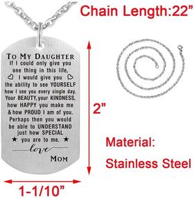 img 2 attached to 🎁 Cherished Moments: Necklace for Daughter from Mom and Dad, Perfect Jewelry Gifts for Christmas and Valentine's Day