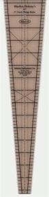 img 1 attached to Doheny Publications 9 Degree Wedge Ruler 18in x 3 1/4in: A Versatile and Precise Crafting Tool for Quilting and Sewing