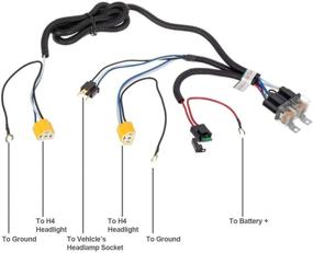 img 1 attached to 🔌 Набор силового реле Partsam H4 для фар 7x6 и 5x7 H6054 с керамическим проводом - совместим с фарами 88-95 Pickup, 95-97 Tacoma - устраняет проблемы с двойной заземленностью