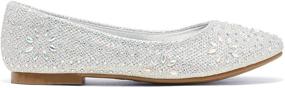 img 1 attached to DREAM PAIRS Nina 100 Sparkly Classic Girls' Flats
