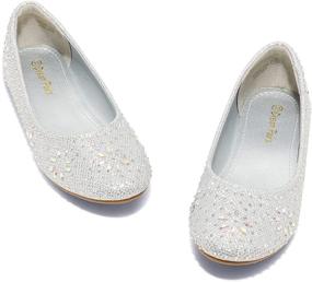 img 2 attached to DREAM PAIRS Nina 100 Sparkly Classic Girls' Flats