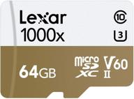 улучшенная производительность карты lexar professional 1000x 64гб microsdxc uhs-ii (lsdmi64gcbna1000a) логотип