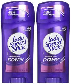 img 3 attached to 🌸 Lady Speed Stick Antiperspirant Deodorant, Invisible Dry, Wild Freesia 2.30 oz (Pack of 2) - Stay Fresh All Day!