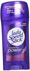 img 4 attached to 🌸 Lady Speed Stick Antiperspirant Deodorant, Invisible Dry, Wild Freesia 2.30 oz (Pack of 2) - Stay Fresh All Day!