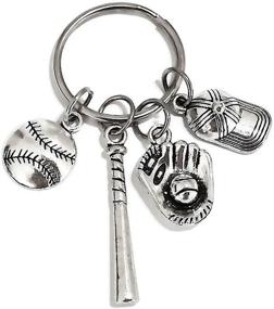 img 3 attached to Baseball Keychain Softball Baseball Softball