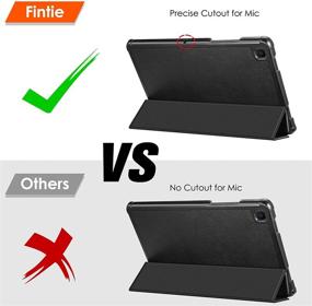 img 2 attached to 🔒 Fintie Slim Case for Samsung Galaxy Tab A7 10.4 inch 2020 Model (SM-T500/T505/T507), Ultra Lightweight Tri-Fold Stand Hard Shell Protective Cover with Auto Wake/Sleep Function, Black