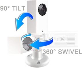 img 2 attached to 📷 Регулируемый внутренний кронштейн из ABS для камеры Wyze Cam Pan 1080p - металлический настенный кронштейн для камеры Wyze Pan/Tilt/Zoom Wi-Fi Smart Home Camera