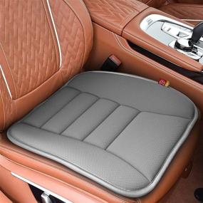 img 4 attached to RaoRanDang Подушка для автомобильного сиденья из пены Memory Foam 🚗 – Серая для комфорта в автомобиле и офисном кресле.