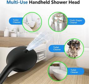 img 2 attached to Ultimate High Pressure Handheld Shower Head with Hose: 3 Spray Settings for Efficient Cleaning of Tub, Tile & Pets