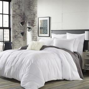 img 3 attached to 🏙️ White King Size City Scene Courtney Comforter Set