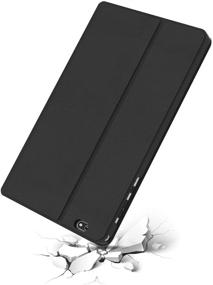 img 3 attached to 📱 Enhanced Tablet Case for VUCATIMES N20, Sleek Stand Folio Case Cover in Black with Versatile Viewing Angles