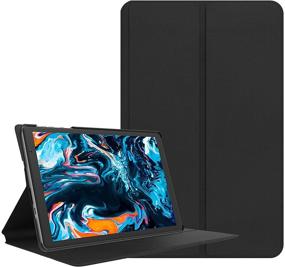 img 4 attached to 📱 Enhanced Tablet Case for VUCATIMES N20, Sleek Stand Folio Case Cover in Black with Versatile Viewing Angles