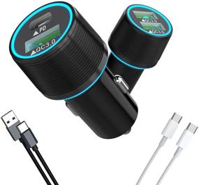 img 4 attached to 🚗 Rocketek RT-CC32 - 3-Socket Cigarette Lighter Adapter with Dual USB Car Charger