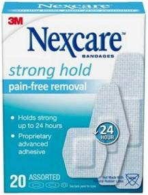 img 1 attached to Nexcare Strong Hold Assorted Bandages - 60 Bandages | 3 Boxes, 20 Count per Box