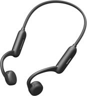 наушники с костной проводимостью naenka runner pro с bluetooth, 8 гб памяти mp3, защитой от воды ipx8 для плавания - дизайн с открытыми ушами логотип