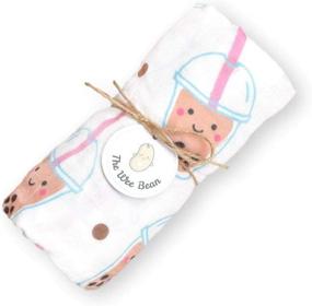 img 3 attached to The Wee Bean - Multipurpose Baby Swaddle Blanket: Muslin Cotton and Bamboo Blend, Lightweight & Breathable 47 x 47 inches | Unisex Swaddle Blanket for Baby Boy and Girl