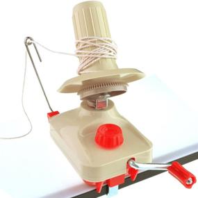 img 1 attached to 🧶 Marrywindix Bobbin Winder Yarn Winder Table Clasp: Efficient Hand-Operated Wool Holder for Swift Yarn Fiber Ball