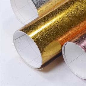 img 3 attached to Girafvinyl Waterproof-No Fading Mirror Gold Craft Vinyl Sheets Chrome 8 Sheets Self Adhesive Vinyl Sheets For Craft Cutters DIY Project-12&#34
