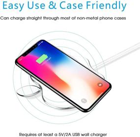 img 2 attached to 🔌 GamesPower 10W Fast Wireless Charger Pad for iPhone 13/12/12 Pro Max/11/11 Pro Max/XR/XS/X/8/8 Plus/AirPods Pro, Samsung Galaxy S20/S10/Note 10/Note 9 (Qi-Certified, No AC Adapter)